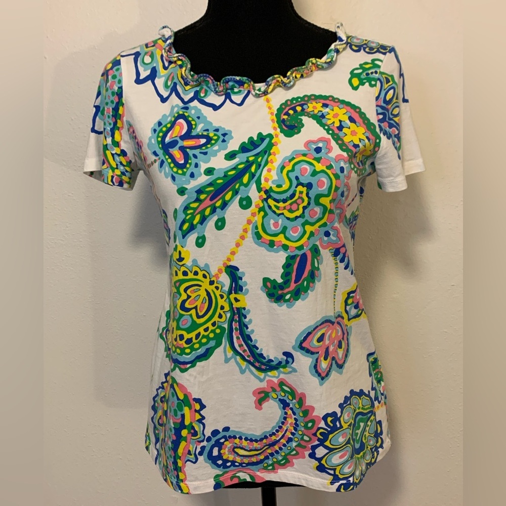 Talbots Paisley Top